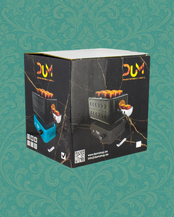 DUM Oven 1200W – Elektrische Kolenverwarmer met Deksel en Hittecontrole - Afbeelding 3