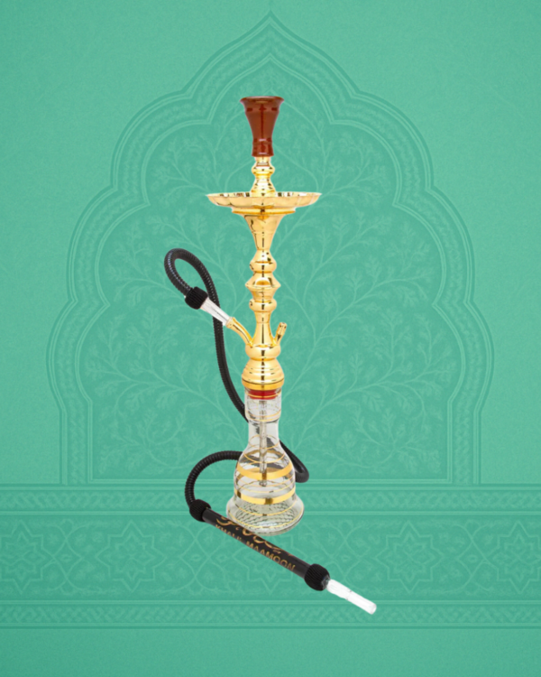 Khalil Mamoon Goud Waterpijp – Handgemaakt & Verguld Egyptisch Design